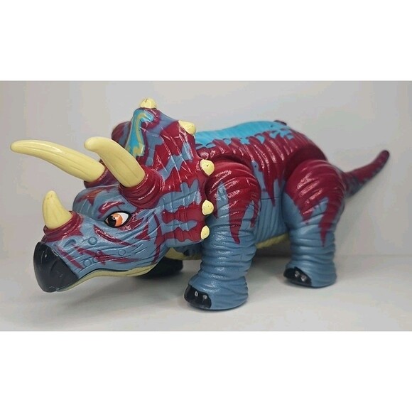 Trample the Triceratops Dinosaur Fisher Price Mattel Imaginext Walk & Roar 2006 - Picture 1 of 5